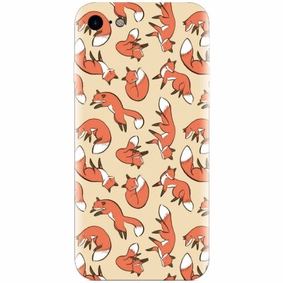 Husa silicon pentru Apple Iphone 6 Plus, Red Foxes foto