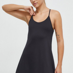 Reebok rochie sport LUX COLLECTION culoarea negru, mini, evazati