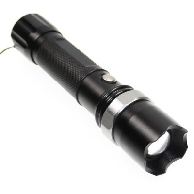 Lanterna cu LED CREE 5 W, 1000 Lumeni , Zoom Reglabil , Police Style , Negru foto