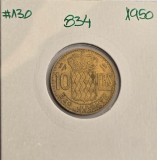 834 Monaco 10 Francs 1950 KM#130