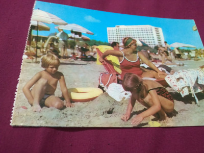 CARTE POSTALA MAMAIA-PLAJA SI HOTEL SIRENA NECIRCULATA foto