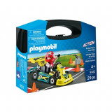 Masinuta de curse set portabil Playmobil