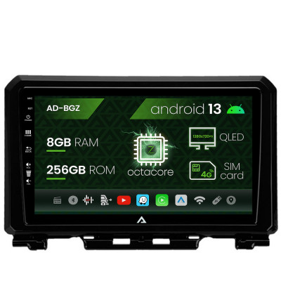 Navigatie Suzuki Jimny (2018-2022), Android 13, Z-Octacore 8GB RAM + 256GB ROM, 9 Inch - AD-BGZ9008+AD-BGRKIT312 foto