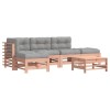 Set mobilier de gradina cu perne, 6 piese, lemn masiv Douglas