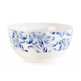 Cumpara ieftin Bol portelan albastru alb Leaf &Oslash; 14 cm x 7 H