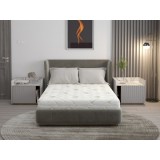 Saltea cu spuma poliuretanica Confort 4Family Aloe Vera 80x200 Somnart, inaltime 14 cm, husa lavabila si detasabila cu fermoar, fermitate medie