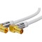 Cablu coaxial 75&Omega;, 10m, alb