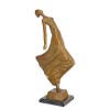 Dansatoare moderna-statueta din bronz pe un soclu din marmura TBA-210, Nuduri