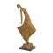 Dansatoare moderna-statueta din bronz pe un soclu din marmura TBA-210