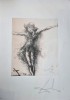 Salvador Dali - The sufferings of Don Quijote, litografie originala