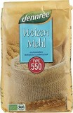 Faina alba de grau tip 550 bio 1kg Dennree vegan
