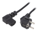 Cablu Alimentare 3x1mm2 Ștecăr Unghi - IEC C13 90&deg;