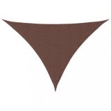 Cumpara ieftin Parasolar, maro, 3,5x3,5x4,9 m, tesatura oxford, triunghiular