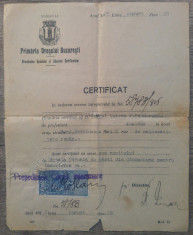 Certificat nationalitate romana pt inscriere la scoala// Bucuresti 1925 foto