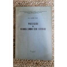 PRELEGERI DE ISTORIA LIMBII CEHE LITERARE -ALEXANDRA TOADER ,DEDICATIE