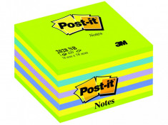 Cub Notes adeziv Post-it? Neon 76 Verde/Galb foto
