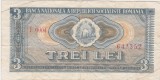 ROMANIA RSR 3 LEI 1966 F