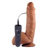 Vibrator Realistic Shane Diesel, 25cm, Maro, 7 Functii, Ventuza, NS Toys