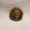 BROSA cu locas FOTOGRAFIE vintage BIEDERMIER 1850 AUSTRIA de colectie RARA