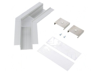 Conector 135&amp;deg; Aluminiu Anodat Argintiu VARIO30-05 foto
