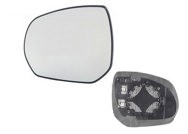 Geam oglinda exterioara cu suport fixare Peugeot 3008, 08.2009-09.2016; 5008, 10.2009-2016; Citroen C3 Picasso, 10.2008-; C4 Picasso (Ua/Ud), 10.2006