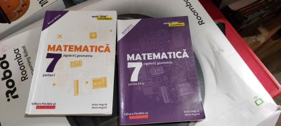MATEMATICA ALGEBRA GEOMETRIE CLASA A VII A PARTEA I SI II ANTON NEGRILA foto