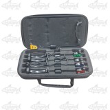 Set 5 Swingere Pescuit Crap cu Greutate Reglabilă și Valiză Rigidă