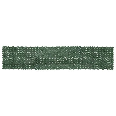 vidaXL Paravan de balcon, frunze verde &amp;icirc;nchis, 500x100 cm foto