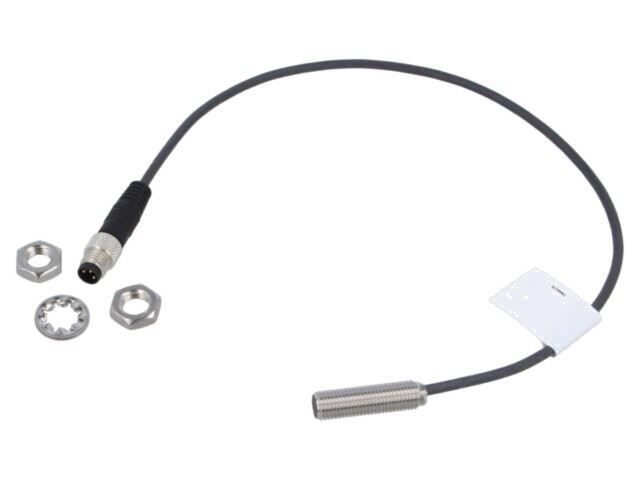 Senzor inductiv BALLUFF M8 PNP NO 0-2mm IP68 10-30V DC 30mm oțel inoxidabil