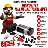 Dispozitiv multifuncțional auto XD5498 cu aspirator, jump starter, pompă, suflantă, lanternă LED și powerbank