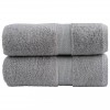 VidaXL Prosoape de baie premium SOLUND, 2 buc., gri, 30 x 30 cm, 600 g/m&sup2;