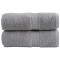 vidaXL Prosoape de baie premium SOLUND, 2 buc., gri, 30 x 30 cm, 600 g/m&sup2;