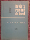 Revista romana de drept 1973, stare buna, 170 pagini