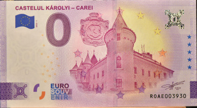 Bancnota 0 euro - Castelul Karolyi - Carei foto