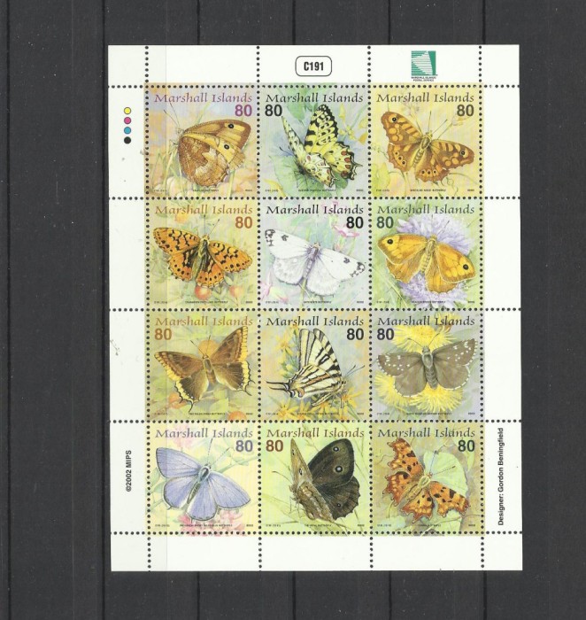 MARSHALL ISLANDS 2002 FAUNA INSECTE FLUTURI