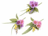 Cumpara ieftin Set 6 flori artificiale Mimoza si flori de camp 19 cm