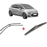 Cumpara ieftin Set 3 stergatoare CITROEN C4 GRAND PICASSO II (DA_, DE_) 2013 - 2018, parbriz si luneta, Bosch Twin