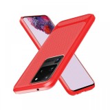 Husa Samsung Galaxy S20 Ultra Enkay Carbon Fiber Red