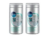 Set anticalcar pudra pentru masina de spalat vase si rufe, WPRO 484000008416, 2 x 250g