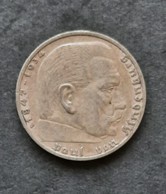 2 Reichsmark 1937, litera F, Germania - G 3924 foto