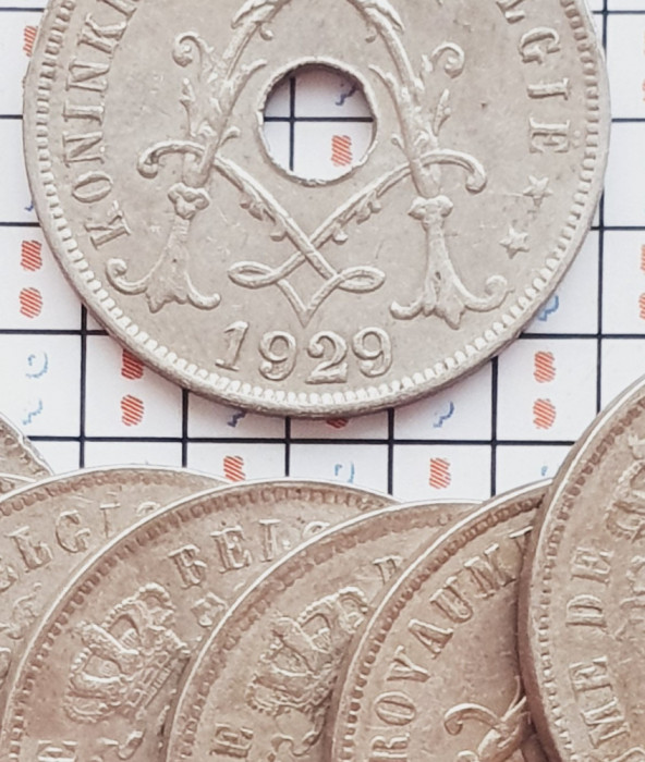 1218 Belgia 25 centimes 1929 Albert I (Dutch text) km 69
