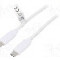 Cablu din ambele par&amp;#355;i, USB C mufa, USB 3.1, lungime 1m, alb, LOGILINK - CU0131