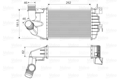 VALEO 818556 Intercooler, compresor foto