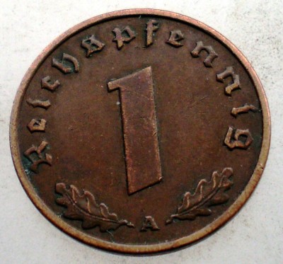 2.417 GERMANIA 1 REICHSPFENNIG 1937 A foto