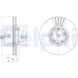 Disc frana DELPHI BG3366