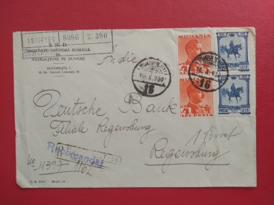 1939 - PLIC RECOMANDAT CIRCULAT IN GERMANIA foto