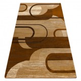 Covor Royal HE405 Geometrice - maro / cremă, 100x200 cm