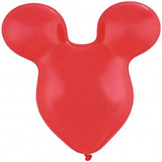 Baloane latex Mickey Mouse Ruby Red - 15&amp;quot;/38cm, Qualatex 43854, set 5 buc foto