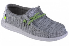 Pantofi pentru adidași Hey Dude Wally Youth Sox 40049-1KA gri foto