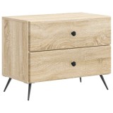 vidaXL Dulap de noapte cu sertar Stejar Sonoma 62 x 34,5 x 47,5 cm 895467